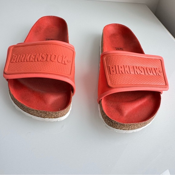 Birkenstock bright Coral Velcro Sandal sz41 - Picture 7 of 16